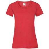 Fruit of the Loom Lady Fit Value T-Shirt - Red Size XXL