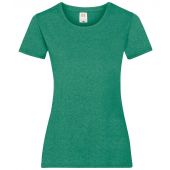 Fruit of the Loom Lady Fit Value T-Shirt - Heather Green Size XXL