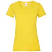 Fruit of the Loom Lady Fit Value T-Shirt - Yellow Size XXL
