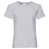 Fruit of the Loom Girls Value T-Shirt - Heather Grey Size 14-15