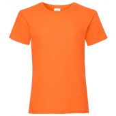 Fruit of the Loom Girls Value T-Shirt - Orange Size 14-15