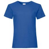 Fruit of the Loom Girls Value T-Shirt - Royal Blue Size 14-15