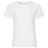 Fruit of the Loom Girls Value T-Shirt - White Size 14-15