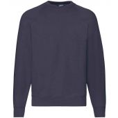 Fruit of the Loom Classic Raglan Sweatshirt - Deep Navy Size 4XL