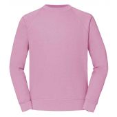 Fruit of the Loom Classic Raglan Sweatshirt - Light Pink Size XXL