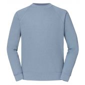 Fruit of the Loom Classic Raglan Sweatshirt - Mineral Blue Size S