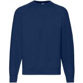 Fruit of the Loom Classic Raglan Sweatshirt - Navy Size 4XL