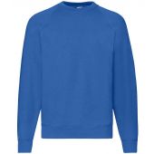 Fruit of the Loom Classic Raglan Sweatshirt - Royal Blue Size XXL