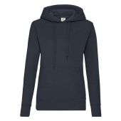 Fruit of the Loom Classic Lady Fit Hooded Sweatshirt - Deep Navy Size XXL