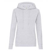 Fruit of the Loom Classic Lady Fit Hooded Sweatshirt - Heather Grey Size XXL