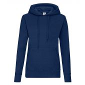 Fruit of the Loom Classic Lady Fit Hooded Sweatshirt - Navy Size XXL