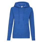 Fruit of the Loom Classic Lady Fit Hooded Sweatshirt - Royal Blue Size XXL