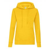 Fruit of the Loom Classic Lady Fit Hooded Sweatshirt - Sunflower Size XXL