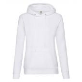 Fruit of the Loom Classic Lady Fit Hooded Sweatshirt - White Size XXL