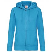 Fruit of the Loom Premium Lady Fit Zip Hooded Jacket - Azure Size XXL