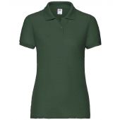 Fruit of the Loom Lady Fit Piqué Polo Shirt - Bottle Green Size XXL