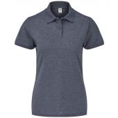 Fruit of the Loom Lady Fit Piqué Polo Shirt - Heather Navy Size XXL