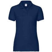 Fruit of the Loom Lady Fit Piqué Polo Shirt - Navy Size XXL