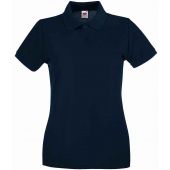 Fruit of the Loom Lady-Fit Premium Cotton Piqué Polo Shirt - Deep Navy Size XXL
