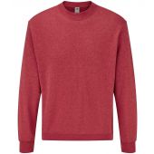 Fruit of the Loom Classic Drop Shoulder Sweatshirt - Heather Red Size XXL