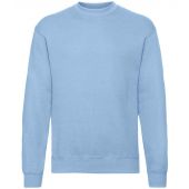 Fruit of the Loom Classic Drop Shoulder Sweatshirt - Sky Blue Size XXL