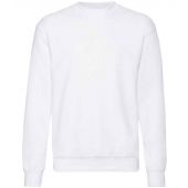 Fruit of the Loom Classic Drop Shoulder Sweatshirt - White Size 4XL