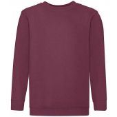 Fruit of the Loom Kids Classic Drop Shoulder Sweatshirt - Burgundy Size 14-15