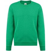 Fruit of the Loom Kids Classic Drop Shoulder Sweatshirt - Heather Green Size 14-15