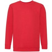 Fruit of the Loom Kids Classic Drop Shoulder Sweatshirt - Red Size 14-15