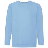 Fruit of the Loom Kids Classic Drop Shoulder Sweatshirt - Sky Blue Size 14-15