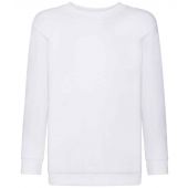 Fruit of the Loom Kids Classic Drop Shoulder Sweatshirt - White Size 5-6