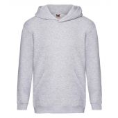 Fruit of the Loom Kids Premium Hooded Sweatshirt - Heather Grey Size 14-15