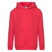 Fruit of the Loom Kids Premium Hooded Sweatshirt - Red Size 14-15