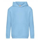 Fruit of the Loom Kids Premium Hooded Sweatshirt - Sky Blue Size 14-15
