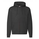 Fruit of the Loom Premium Zip Hooded Sweatshirt - Black Size 4XL