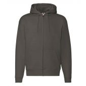 Fruit of the Loom Premium Zip Hooded Sweatshirt - Charcoal Size 4XL
