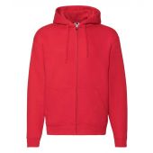 Fruit of the Loom Premium Zip Hooded Sweatshirt - Red Size XXL