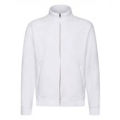 Fruit of the Loom Premium Sweat Jacket - White Size XXL