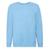 Fruit of the Loom Kids Premium Drop Shoulder Sweatshirt - Sky Blue Size 14-15