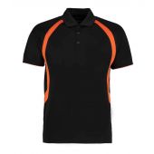 Gamegear Cooltex® Riviera Polo Shirt - Black/Fluorescent Orange Size S