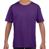 Gildan Kids SoftStyle® Youth T-Shirt - Purple Size 12=XL
