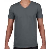 Gildan SoftStyle® V Neck T-Shirt - Charcoal Size XXL