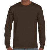 Gildan Ultra Cotton™ Long Sleeve T-Shirt - Dark Chocolate Size XXL