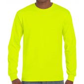 Gildan Ultra Cotton™ Long Sleeve T-Shirt - Safety Green Size S