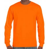 Gildan Ultra Cotton™ Long Sleeve T-Shirt - S Orange Size S