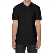 Gildan SoftStyle® Double Piqué Polo Shirt - Black Size 4XL