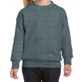 Gildan Kids Heavy Blend™ Drop Shoulder Sweatshirt - Dark Heather Size 12=XL