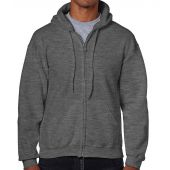 Gildan Heavy Blend™ Zip Hooded Sweatshirt - Dark Heather Size XXL