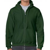 Gildan Heavy Blend™ Zip Hooded Sweatshirt - Forest Green Size XXL