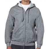 Gildan Heavy Blend™ Zip Hooded Sweatshirt - Graphite Heather Size XXL
